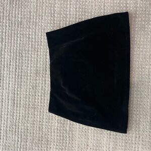 Elegant Black Velvet Skirt